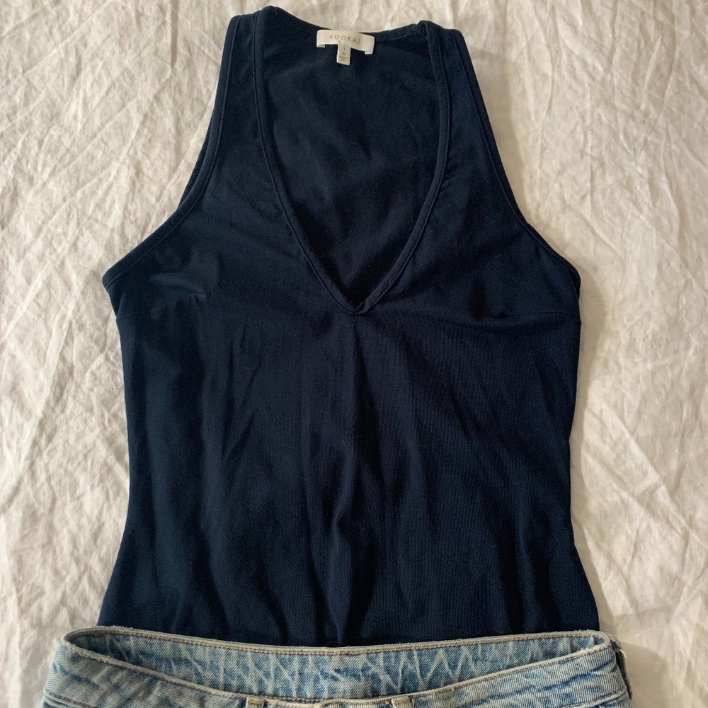 Navy Blue Bodysuit Kookai